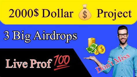 Top 3 Get Rich Crypto Airdrops Of 2023 Earn 2000 In 5 Minut 3