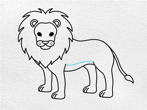 Lion Drawing Pictures For Kids