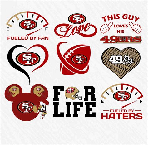 49ers Svg San Francisco 49ers Svg Bundle 49ers Logo Svg Etsy