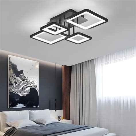 Plafonnier Led Moderne W Luminaire Plafonnier Dimmable Avec