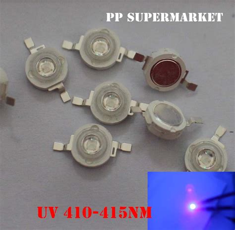 10pcs 1W UV 410 415nm LED Ultraviolet LED High Power Bead EBay