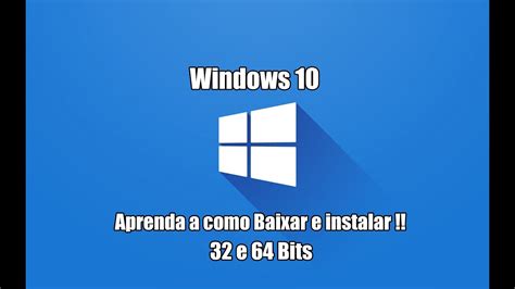 Como Baixar O Windows 10 Original 32 E 64 Bits YouTube