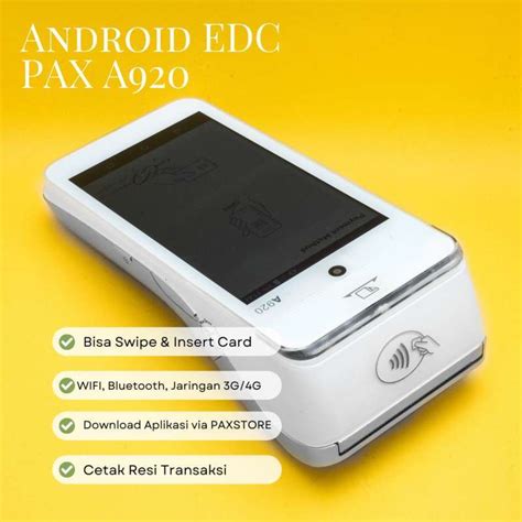 Jual Android Edc Pax A920 Di Seller Hausjo Corporation Petir Kota