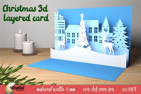 Christmas 3D Layered Graphic By Digital Idea Creative Fabrica