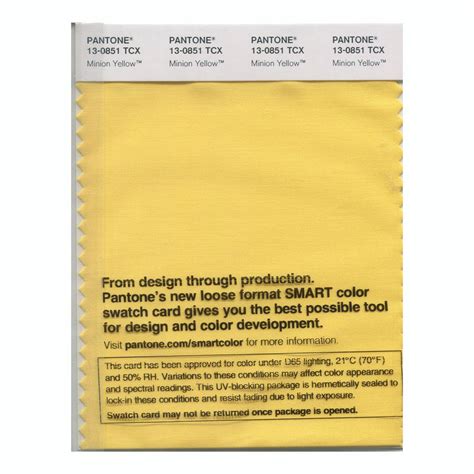 BUY Pantone Cotton Swatch 13-0851 Minion Yellow