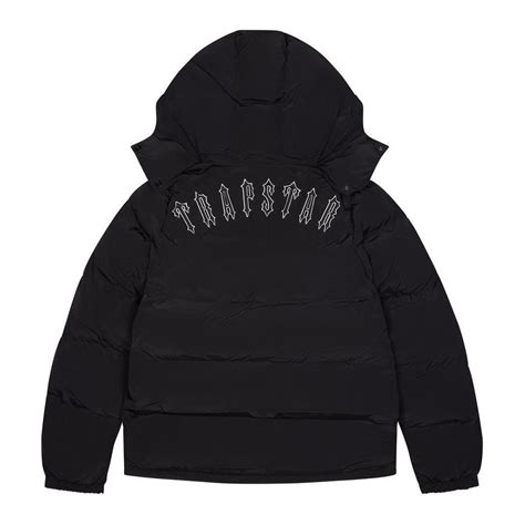 Trapstar Irongate Detachable Hooded Puffer Jacket - Black – Hype Locker UK