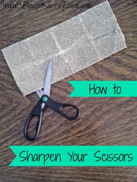 How to Sharpen Your Scissors - Budget Savvy Diva