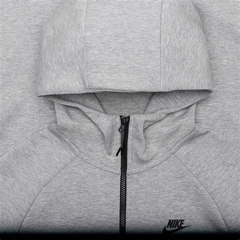 Nike Sportswear Tech Fleece Full Zip Hoodie Dark Grey Heather Black