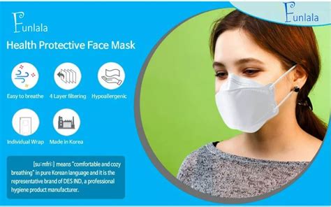 Kilala 50PCS KF94 Face Mask Original Khaki Nude Mask FDA Approved Face