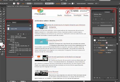 Herramientas de diseño Crear un enlace para exportar a pdf Illustrator