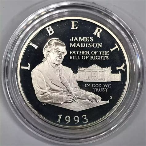 1993-S Bill of Rights Two-Coin Proof Set Silver Dollar & Half US Mint