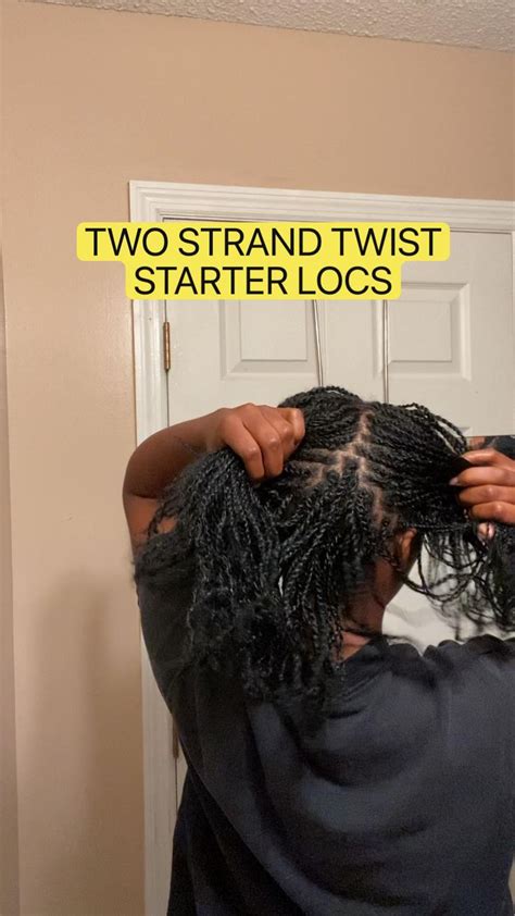 Two Strand Twist Starter Locs Micro Locs Styles Micro Locs Two Strand