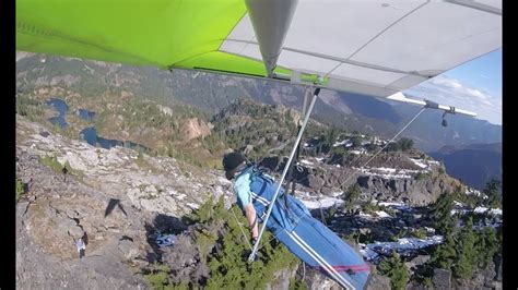 Flying Over The Cascades Hang Gliding At Snoqualmie Pass Rampart Ridge Youtube