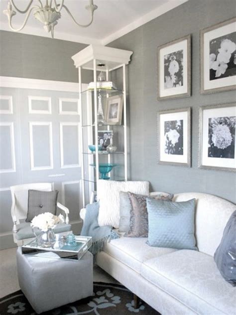 How to decorate light blue living room walls - Warisan Lighting