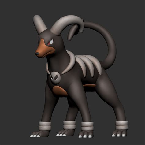 Archivo Stl Pokemon Houndoom 🐉・plan Imprimible En 3d Para Descargar・cults