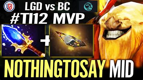 PSG LGD NothingToSay MVP Earthshaker Destroy MID Lane Dota 2 LGD