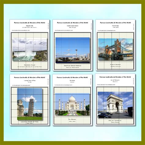 Famous Landmarks & Wonders of the World - 25 Photo Jigsaw Puzzles ...