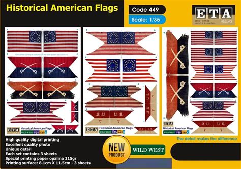 Historical American Flags ETA DIORAMA ACCESSORIES -449