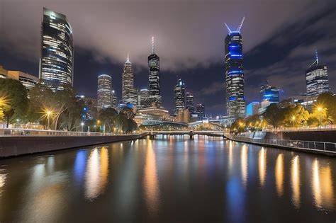 Premium Photo Melbourne October Beautiful City Skyline Over