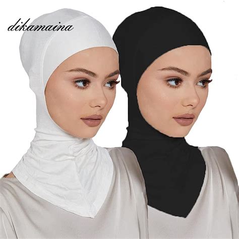 Instant Hijab Inner Cap Muslim Underscarf Women Modal Hijab Adjustable