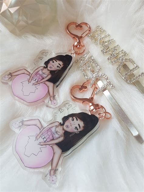 Ariana Grande Cute Perfume Thank U Next Keychain Etsy