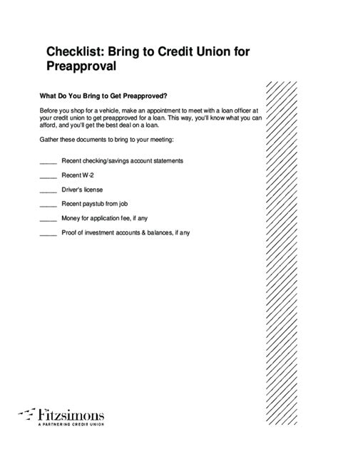 Fillable Online Preapproval Checklist How To Get Preapproved For A Mortgage Fax Email Print