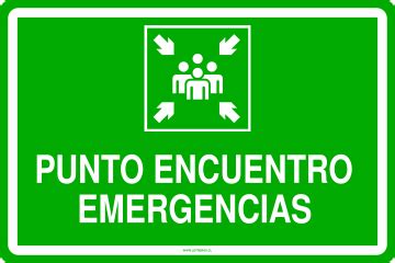 Letrero Punto Encuentro Emergencias