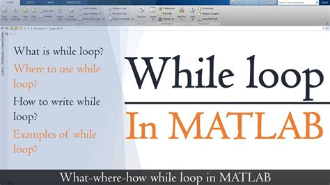 While Loop In Matlab While Loop Syntax In Matlab While Loop Matlab