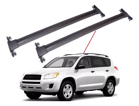 Barra Techo Transversal Negra Compatible Toyota Rav Cuotas Sin