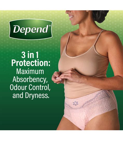 Depend Womens Maximum Absorbency Underwear Noble Linen