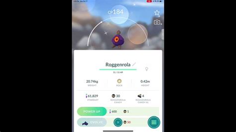 Shiny Roggenrola In Pokémon Go Youtube