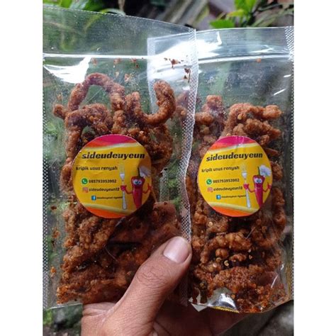 Jual Kripik Usus Crispy Renyah Pedas Gurih Daun Jeruk Shopee Indonesia