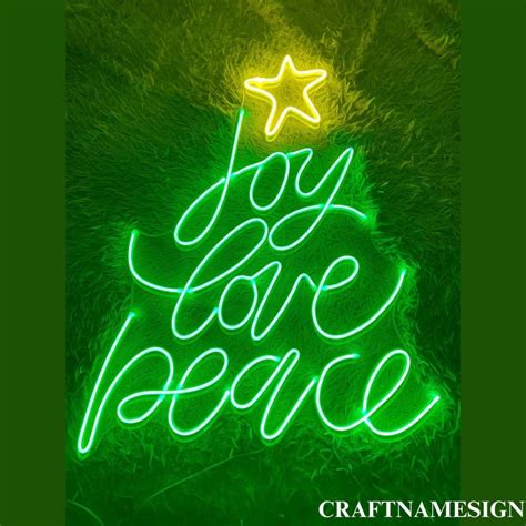 Lighted Peace Sign Outdoor Christmas Etsy