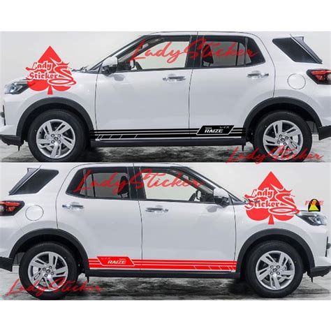 Jual Sticker Raize Cutting Sticker Stiker Mobil Toyota Raize Rocky