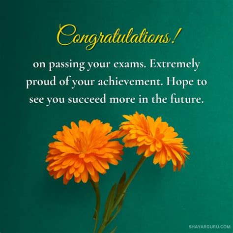 Best Wishes For Passing Exam Results And Congratulations