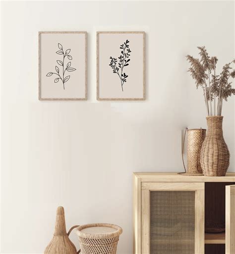 Quadros Decorativos Plantas Minimalistas Elo7