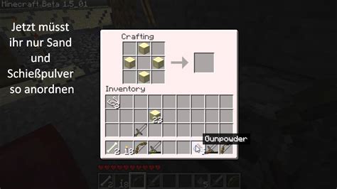 Minecraft Crafting Rezepte Tnt Youtube