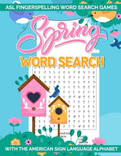 ASL Fingerspelling Word Search Games: Spring Word Search With The American Sign Language ...