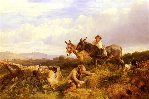 Ferreting In Surrey Painting George Cole Oil Paintings