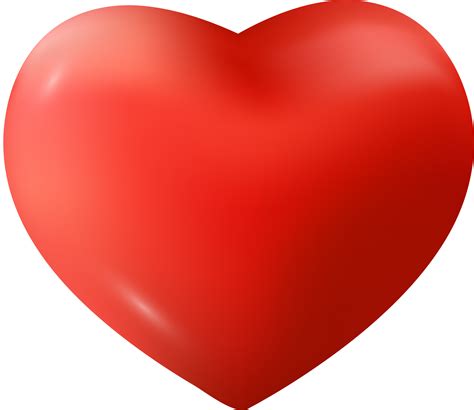 Red 3d Love Heart 11154210 Png