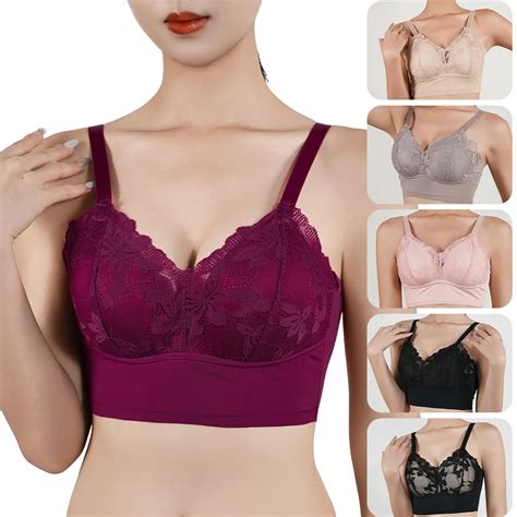 Hot Full Cup Thin Underwear Small Bra Plus Size Wireless Adjustable Lace Women S Bra Breast