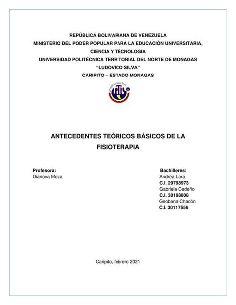 Antecedentes Hist Ricos De La Fisioterapia Andrea Lara Udocz