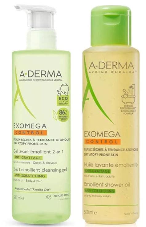 A Derma Exomega Gel Emoliente Corpo E Cabelo Ml Leo De Duche