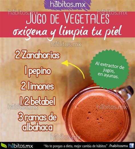 JUGO DE VEGETALES OXIGENA Y LIMPIA LA PIEL Hábitos Health Coaching