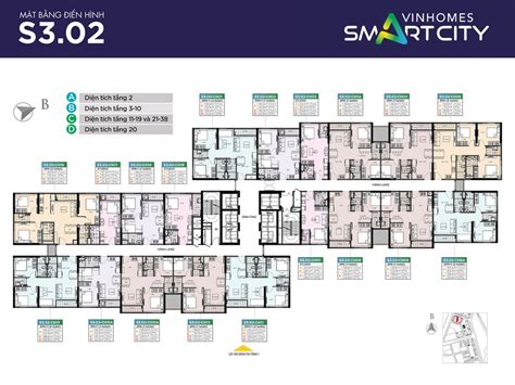 Tổng quan mặt bằng thiết kế các căn hộ tòa The Sapphire Vinhomes Smart City