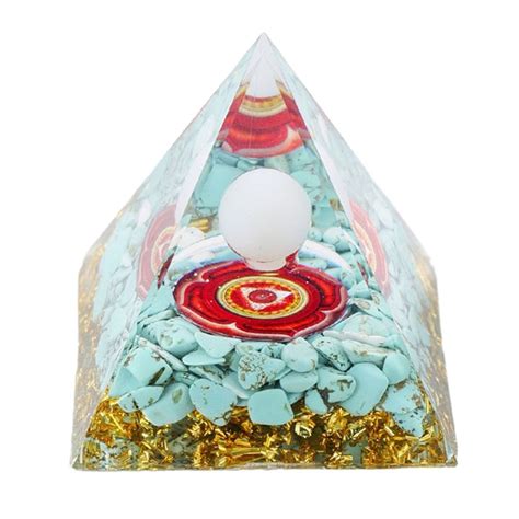 Crystal Pyramid Prism Paperweight Positive Energy Ornaments Glass Is