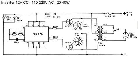 Simple Inverter Circuit Diagrams 1000w