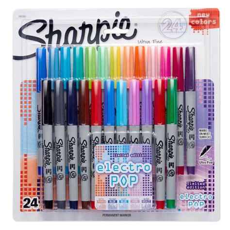 Sharpie Electro Pop Limited Edition Ultra Fine Point Markers Electro