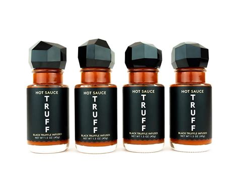 Amazon TRUFF Hot Sauce 4 Pack Mini Set Portable Travel Bottles