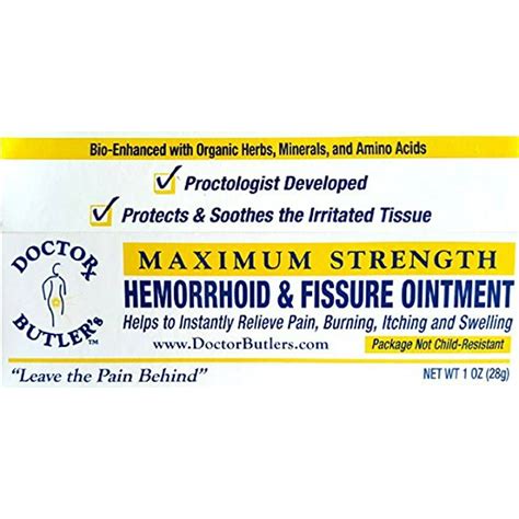 Doctor Butlers Hemorrhoid And Fissure Ointment